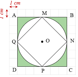 Đ&uacute;ng ghi Đ; sai ghi S ?  &nbsp;  a) Diện t&iacute;ch h&igrave;nh tr&ograve;n t&acirc;m O, b&aacute;n k&iacute;nh OM bằng 28,26 cm2. (ảnh 1)