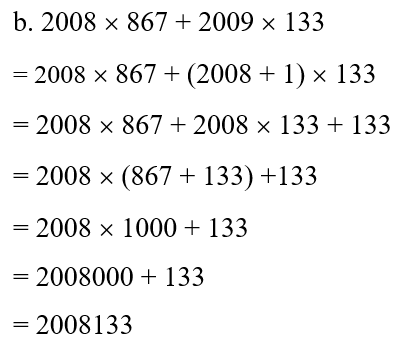 Tính nhanh:  a. 326 x 728 + 327 x 272 (ảnh 2)
