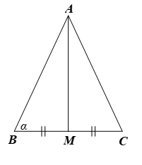 Cho tam giác ABC cân tại A có AB = 2a và (ảnh 1)