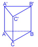 Cho hình lăng trụ đứng tam giác ABC.A'B'C' có cạnh AB = 7 cm, AC = 3 cm (ảnh 1)
