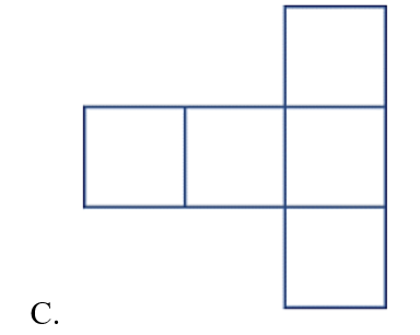 Tấm bìa không tạo lập được một hình lập phương là: (ảnh 3)