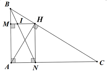 Cho tam giác ABC vuông tại A, ( AB < AC) có đường cao AH. a) Tính AH, biết BH = 9cm; BC = 25cm (ảnh 1)