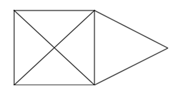 Trong hình dưới đây:  a) Có ….. hình tam giác.  b) Có …... hình tứ giác. (ảnh 1)