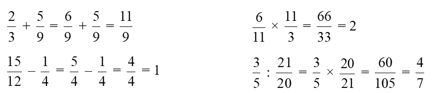 Tính phép tính 2/3 + 5/9 (ảnh 1)