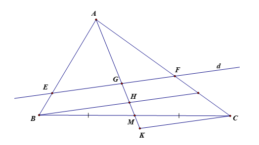 1.Cho hình vẽ bên. Tính khoảng cách giữa hai điểm B và C, biết DE = 21,3m (ảnh 2)