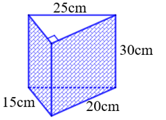 Một hộp đèn hình lăng trụ đứng tam giác vuông được mô tả như hình vẽ.  (ảnh 1)