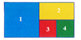 Hình bên có:  A. 2 hình vuông  B. 3 hình vuông  C. 4 hình vuông  D. 5 hình vuông	  (ảnh 2)