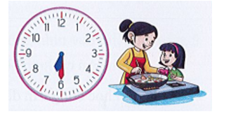 Chỉ mất 15 phút, mẹ đã nấu xong bữa sáng cho hai chị em Hà. Lúc mẹ làm xong bữa sáng (ảnh 1)