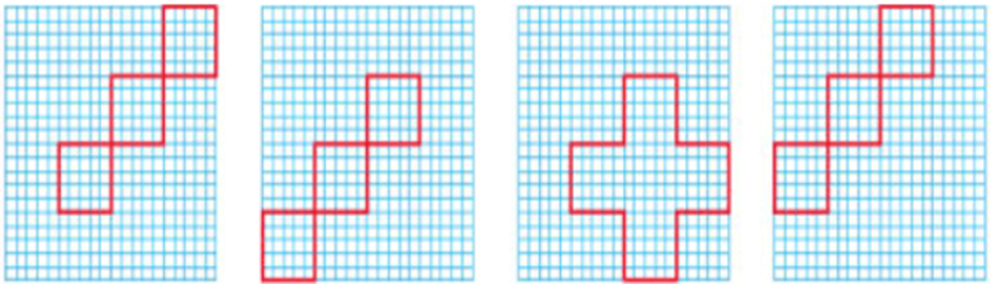 H&igrave;nh gấp kh&uacute;c dưới đ&acirc;y gồm bốn đoạn thẳng c&oacute; độ d&agrave;i bằng 1 cm Em h&atilde;y vẽ th&ecirc;m một đường gấp kh&uacute;c c&oacute; độ d&agrave;i bằng 8 cm để được một h&igrave;nh c&oacute; cả trục đối xứng v&agrave; t&acirc;m đối xứng. (ảnh 2)