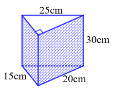 Một hộp đèn hình lăng trụ đứng tam giác vuông được mô tả như hình vẽ.  (ảnh 2)