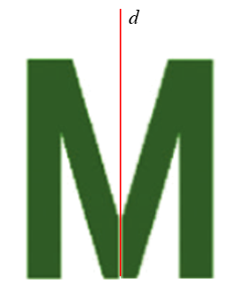 Cho h&igrave;nh vẽ b&ecirc;n. Nếu vẽ h&igrave;nh đối xứng với h&igrave;nh b&ecirc;n phải của đường thẳng d qua đường thẳng d th&igrave; ta được một chữ c&aacute;i. Chữ c&aacute;i đ&oacute; l&agrave; (ảnh 2)