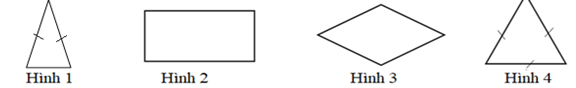 Trong các hình dưới đây, hình nào là hình thoi? (ảnh 1)