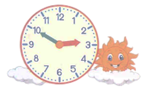 Điền vào chỗ trống:  - Số …………… gồm 7 chục nghìn 8 trăm 5 đơn vị.  - Đồng hồ bên chỉ ….. giờ kém ….. phút (ảnh 1)