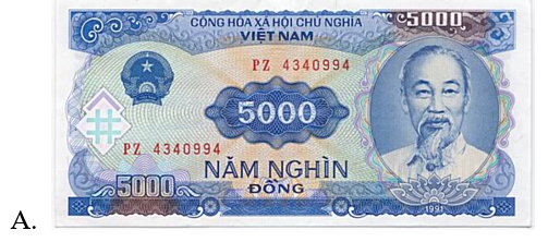 Mẹ đi mua rau hết 10 000 đồng. Hỏi mẹ chọn 1 tờ tiền nào sau đây để trả người bán hàng? (ảnh 2)