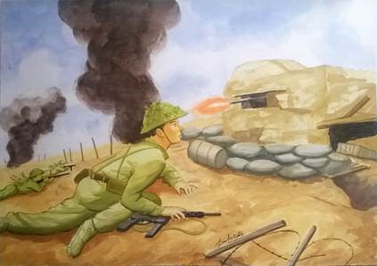 Anh h&ugrave;ng liệt sĩ Phan Đ&igrave;nh Gi&oacute;t lấy th&acirc;n m&igrave;nh lấp lỗ ch&acirc;u mai qu&ecirc; ở đ&acirc;u?