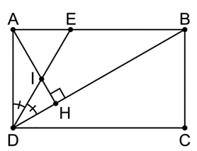 Cho hình chữ nhật ABCD. Kẻ AH vuông góc với BD tại H (ảnh 1)