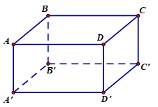Hình hộp chữ nhật ABCD.A'B'C'D' có A'B' = 7cm (ảnh 1)