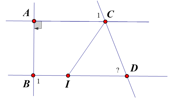 Cho hình vẽ biết AC song song BD  góc A = 90độ, góc {ACD} = 120đọ (ảnh 2)