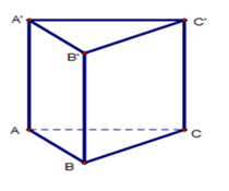 Quan sát hình vẽ sau. Mặt bên AA'B'B là hình gì?  A. Tam giác.	 (ảnh 1)