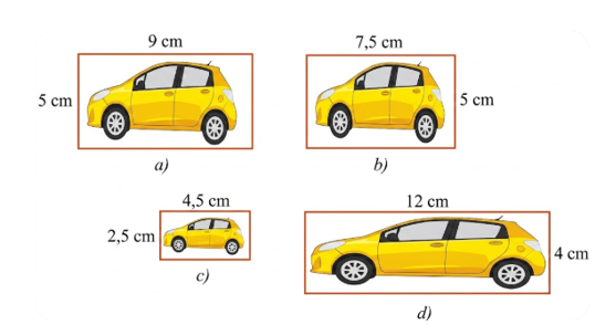 Trong các hình dưới đây, hãy chọn ra hình đồng dạng với hình a: (ảnh 1)