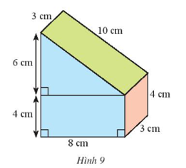 Chiếc hộp hình lăng trụ có 2 đáy là hình thang và các mặt bên là hình chữ nhật. (ảnh 1)