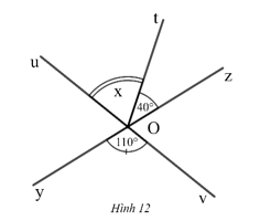 Quan sát hình vẽ a) Góc đối đỉnh với góc yOv là góc nào? (ảnh 1)