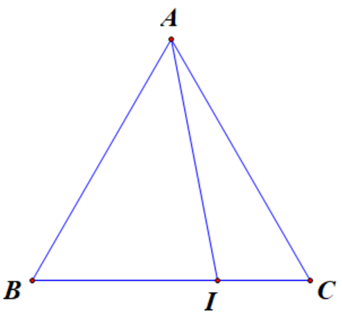Cho tam giác đều ABC có cạnh bằng 3cm. a) Tính tích vô hướng vecto AB. vecto AC (ảnh 1)