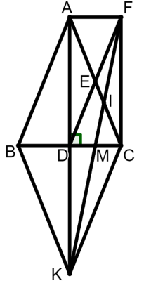 Cho tam giác ABC cân tại A có AD là đường cao. (ảnh 1)
