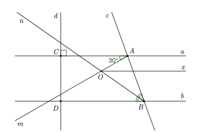 Cho hình vẽ bên, biết góc aAB = 70 độ, góc ABD = 70 độ (ảnh 2)
