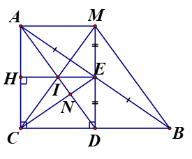 Cho Delta ABC vuông tại C{CB > CA}, với E là trung điểm của AB (ảnh 3)