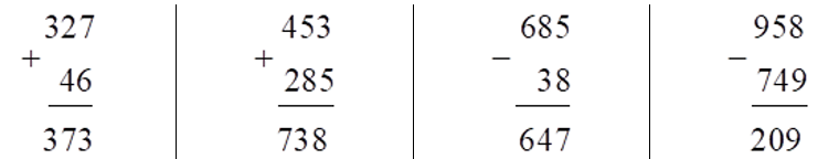 Đặt tính rồi tính  327 + 46   453 + 285 (ảnh 1)