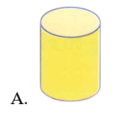 Hình nào dưới đây là khối trụ?  (ảnh 1)