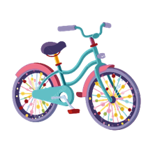 H&igrave;nh ảnh Phim Hoạt H&igrave;nh Xe đạp Trẻ Em Với M&agrave;u Sắc Tươi S&aacute;ng V&agrave; B&aacute;nh Xe M&agrave;u  Hồng Vectơ PNG , Xe đạp, Clip Nghệ Thuật, Hoạt H&igrave;nh PNG v&agrave; Vector