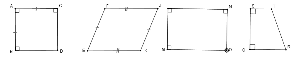 Trong các hình sau, tứ giác nào là hình vuông (ảnh 1)