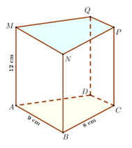 Cho hình lăng trụ đứng tứ giác như hình bên. Khẳng định nào sau đây là đúng? (ảnh 1)