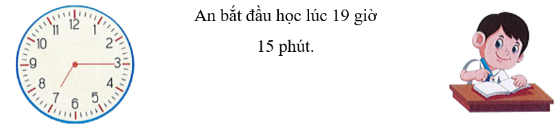 Vẽ thêm kim giờ và kim phút để đồng hồ chỉ giờ phù hợp:  (ảnh 2)