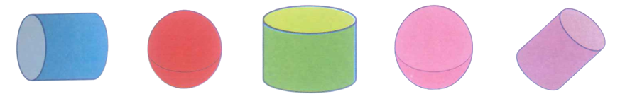 Điền dấu ( V) vào ô trống dưới các khối trụ:  (ảnh 1)