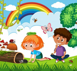 Dựa vào bức tranh sau, em hãy đặt một câu có trạng ngữ:  (ảnh 1)