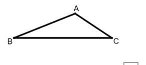 Cho tam giác ABC như hình vẽ bên Khẳng định nào sau đây đúng? (ảnh 1)