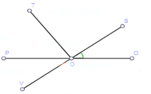 Trong hình vẽ dưới đây, góc nào là góc kề bù với góc QOS (ảnh 1)