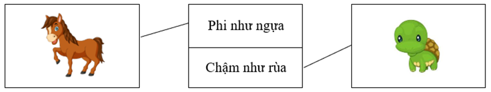 Nối: Phi như ngựa Chậm như rùa (ảnh 1)