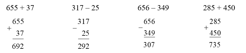 Đặt tính rồi tính.  655 + 37 (ảnh 1)