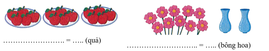 Viết phép tính và kết quả vào chỗ trống. (ảnh 1)