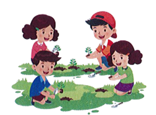 Năm nay, trường Tiểu học Hoa Sen trồng được 325 cây xanh, nhiều hơn năm trước 55 cây. (ảnh 1)