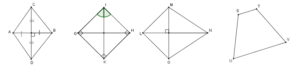 Với mỗi hình dưới đây, tứ giác nào là hình vuông  (ảnh 1)