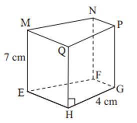 Cho hình lăng trụ đứng tứ giác như hình bên. Khẳng định nào sau đây là sai? (ảnh 1)