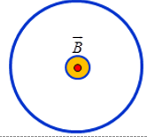 Một khung dây hình tròn có diện tích 50 cm2 gồm 1000 vòng dây. (ảnh 1)