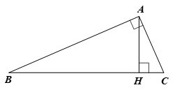Cho tam giác ABC vuông tại A, đường cao AH có AC = 15cm (ảnh 1)