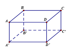 Đường chéo của hình hộp chữ nhật ABCD.A'B'C'D' là đường nào? (ảnh 1)
