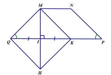 Cho hình thang cân  MNPQ có MN song song PQ (ảnh 1)